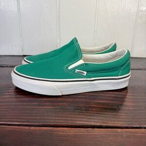 Vans Classic Slip-On Canvas Green – Women’s 6.5 / Men’s 5
